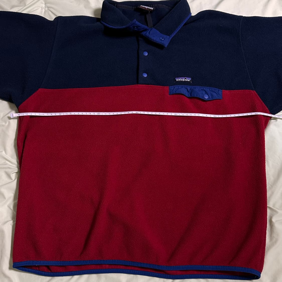 10s 파타고니아 신칠라 스냅티 네이비 레드 XL 상품이미지3