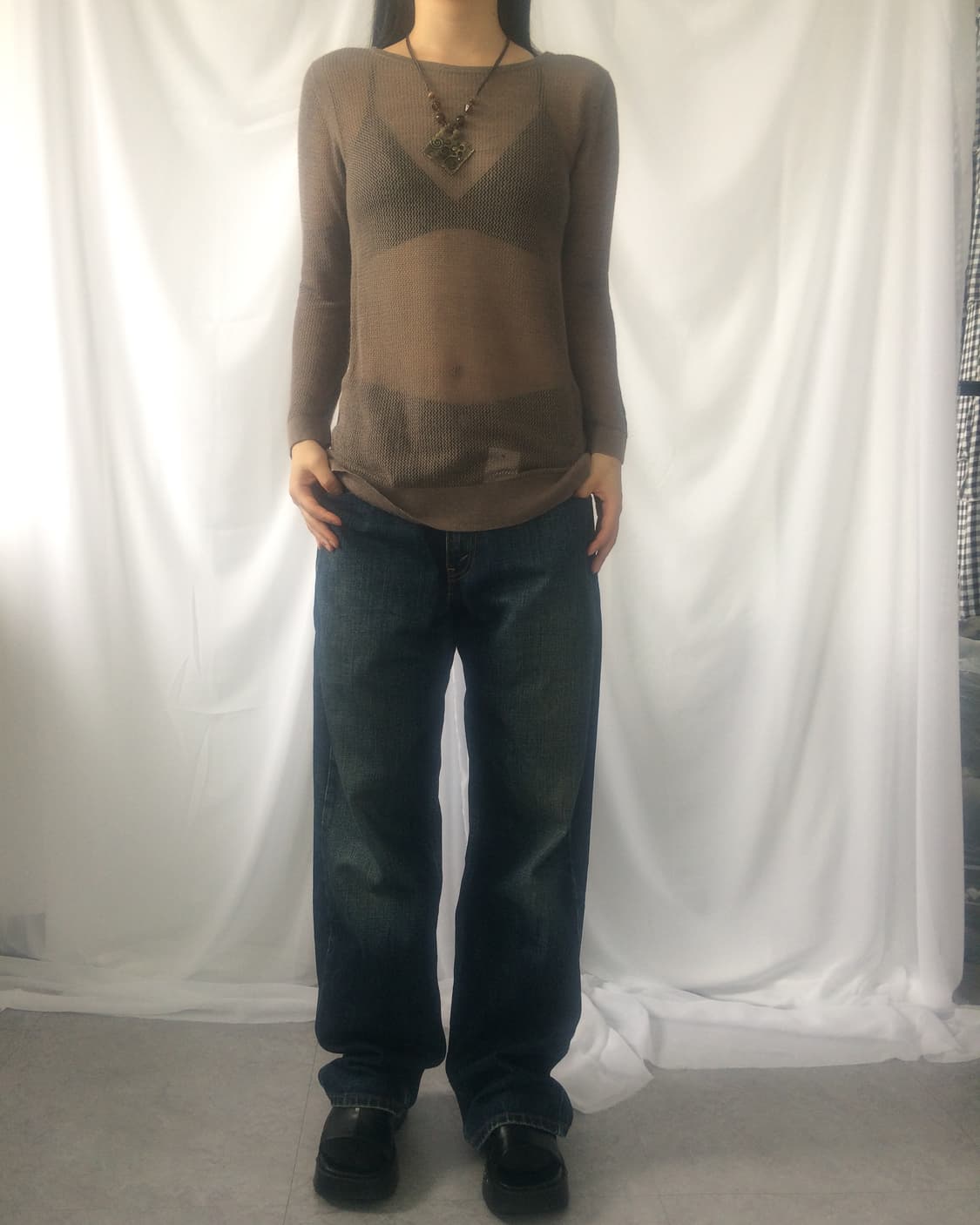 See through knit 상품이미지1