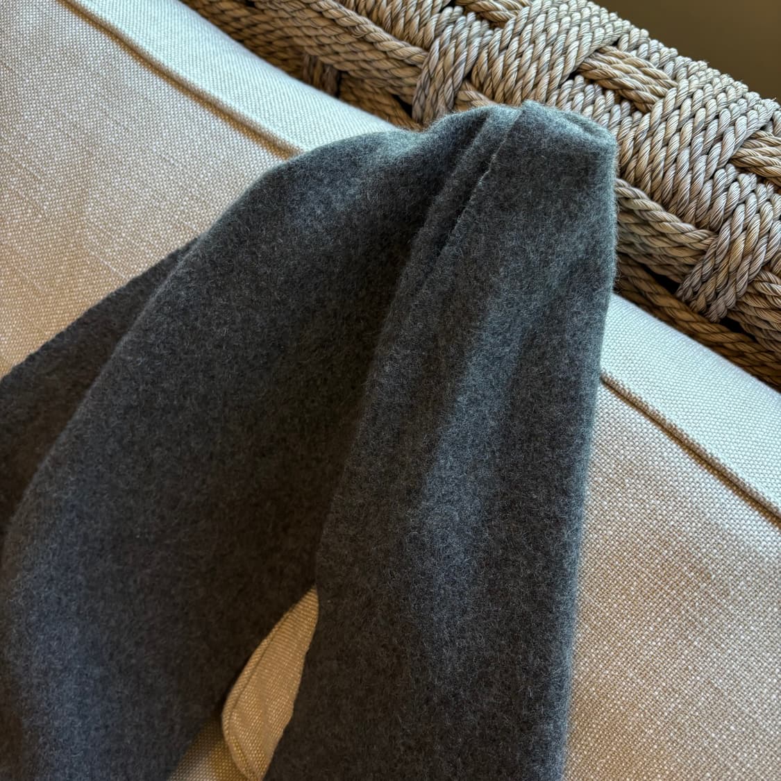 Johnstons 존스톤스오브엘긴 스코틀랜드산 캐시미어 100% 버건디 상품이미지4