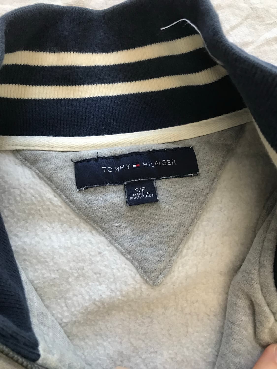 타미힐피거 클럽 로고 그레이 면집업 상품이미지7
