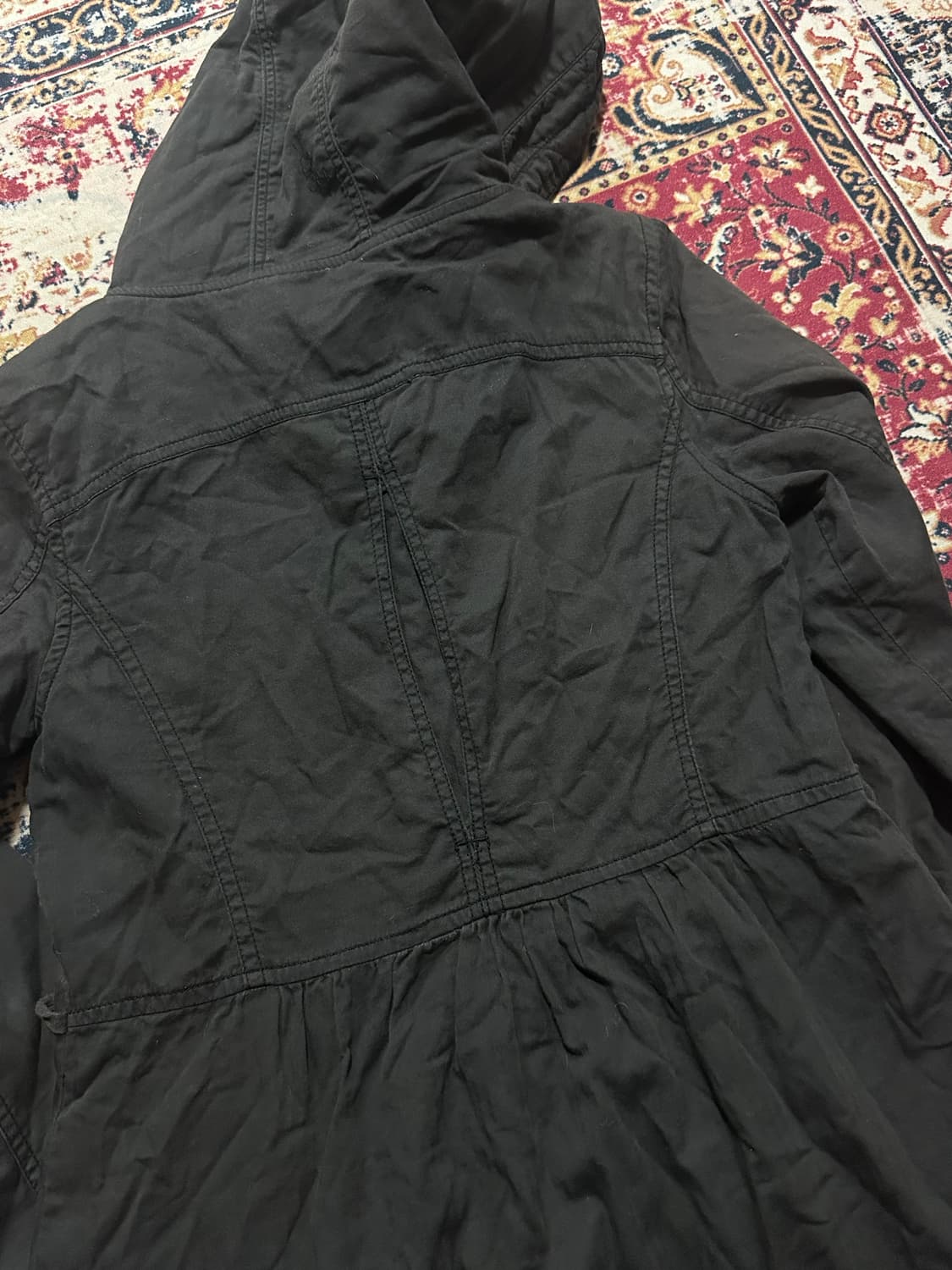 h&t 블랙 스트랩 야상 상품이미지3