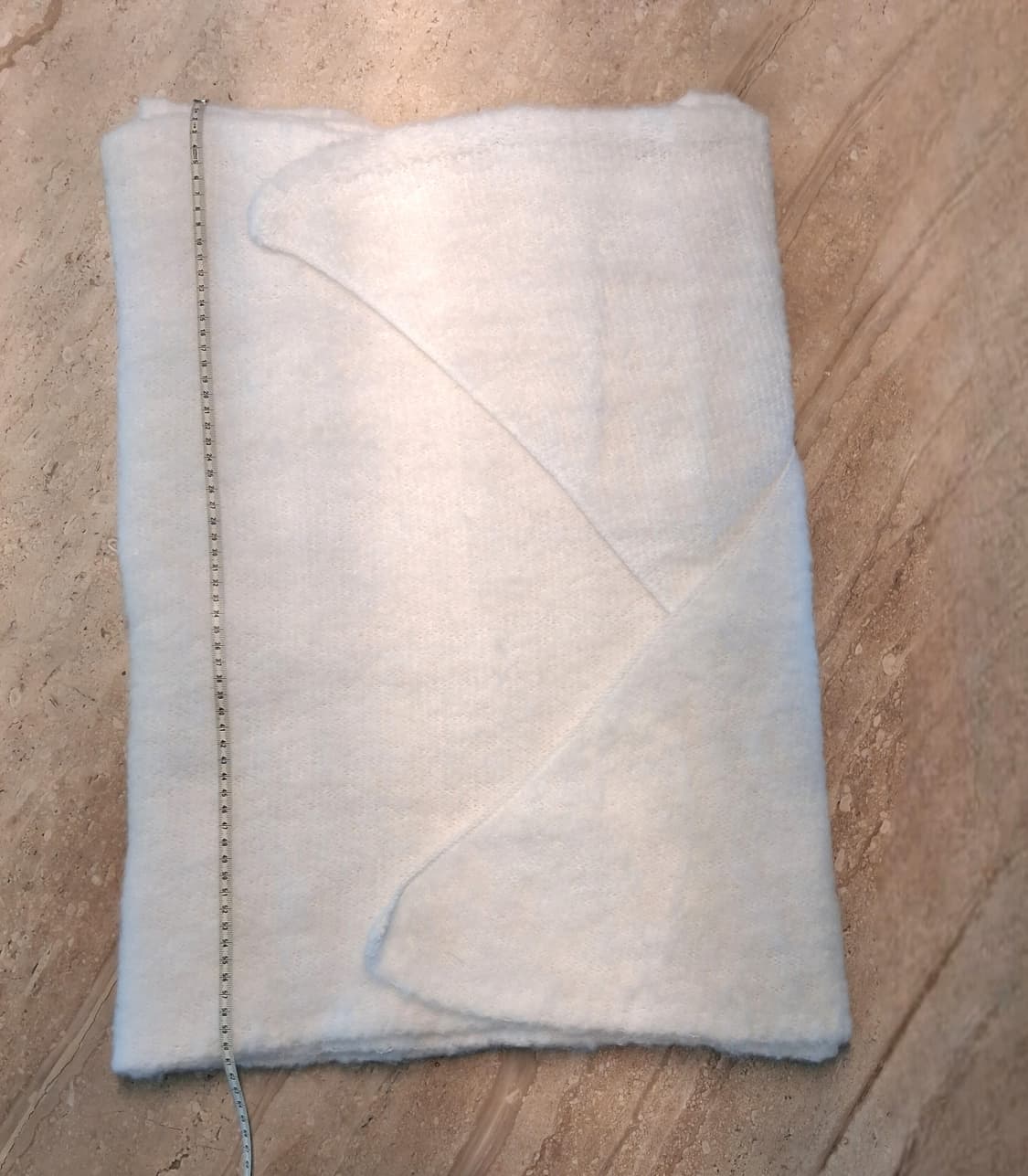 화이트 세미 부클 머플러(새상품) 상품이미지8