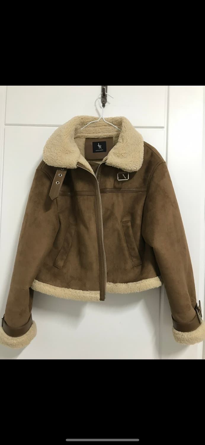 레더리 오블리크 스웨이드 무스탕 자켓 상품이미지2