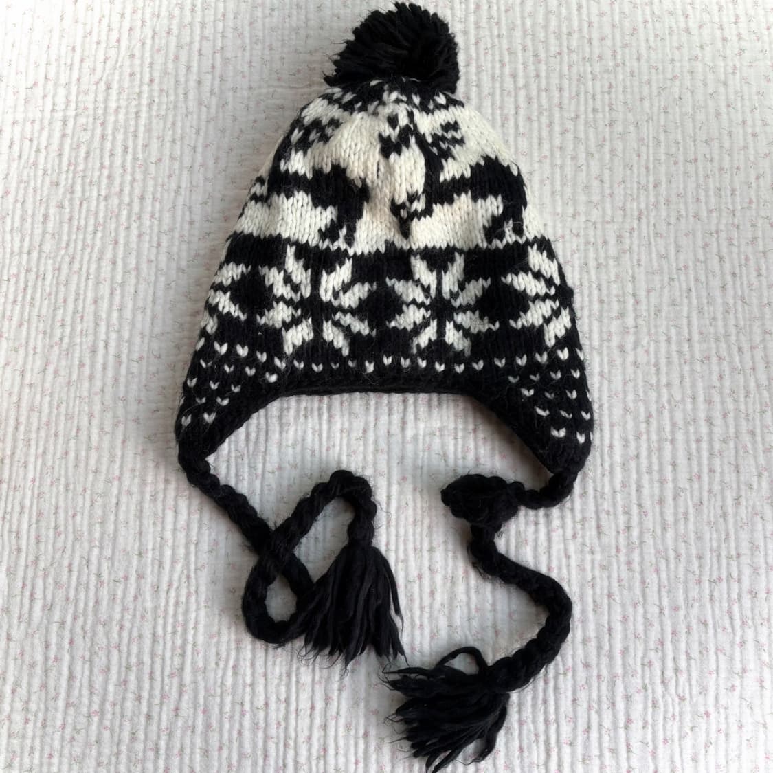 JPN/ 노르딕 이어플랩 비니 폼폼이비니 모리걸이어플랩 모리룩비니 상품이미지1