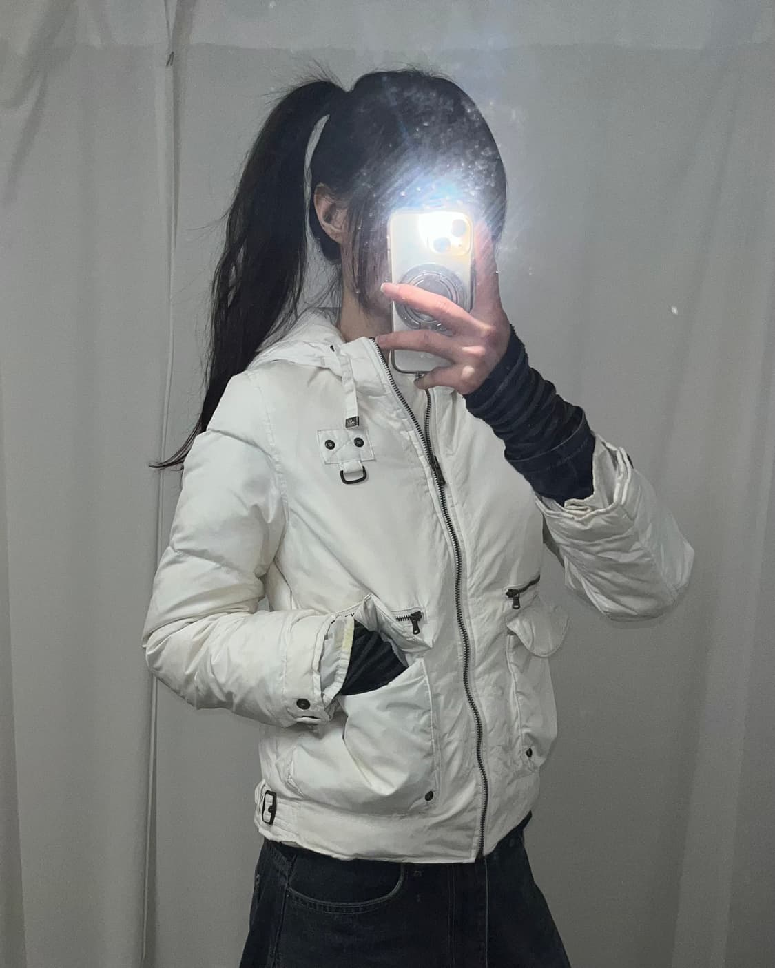 coax 화이트 패딩 (이염 감안가) 상품이미지1