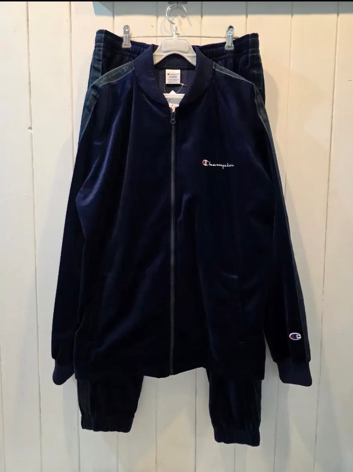 set. Champion [챔피온] 벨벳 트레이닝복 상품이미지7