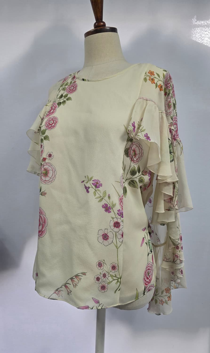 Giambattista Vallii 플로럴 실크 블라우스 40 상품이미지2