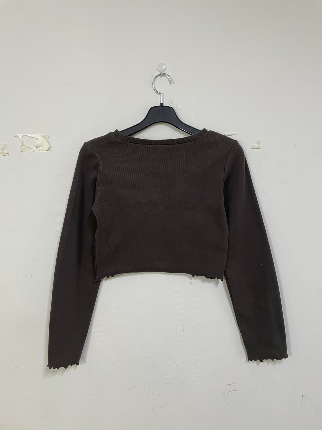 재패니즈빈티지 크롭 나비 프린팅 긴팔 티셔츠 상품이미지3