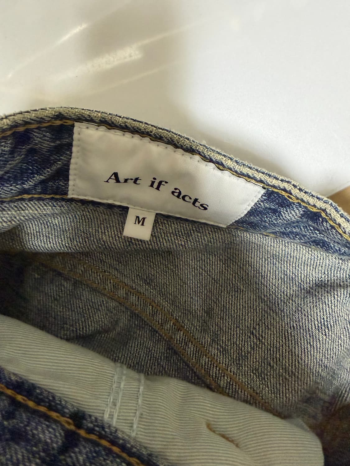 아트이프액츠 One Tuck Curve Denim 원턱 커브드 데님m 상품이미지4