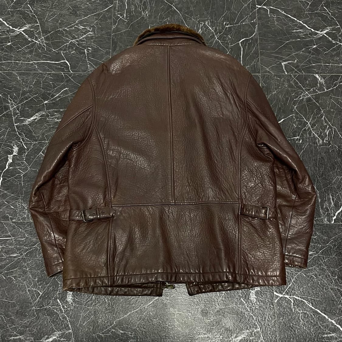 2XL 라코스테 리얼레더 무스탕 양가죽 자켓 상품이미지5