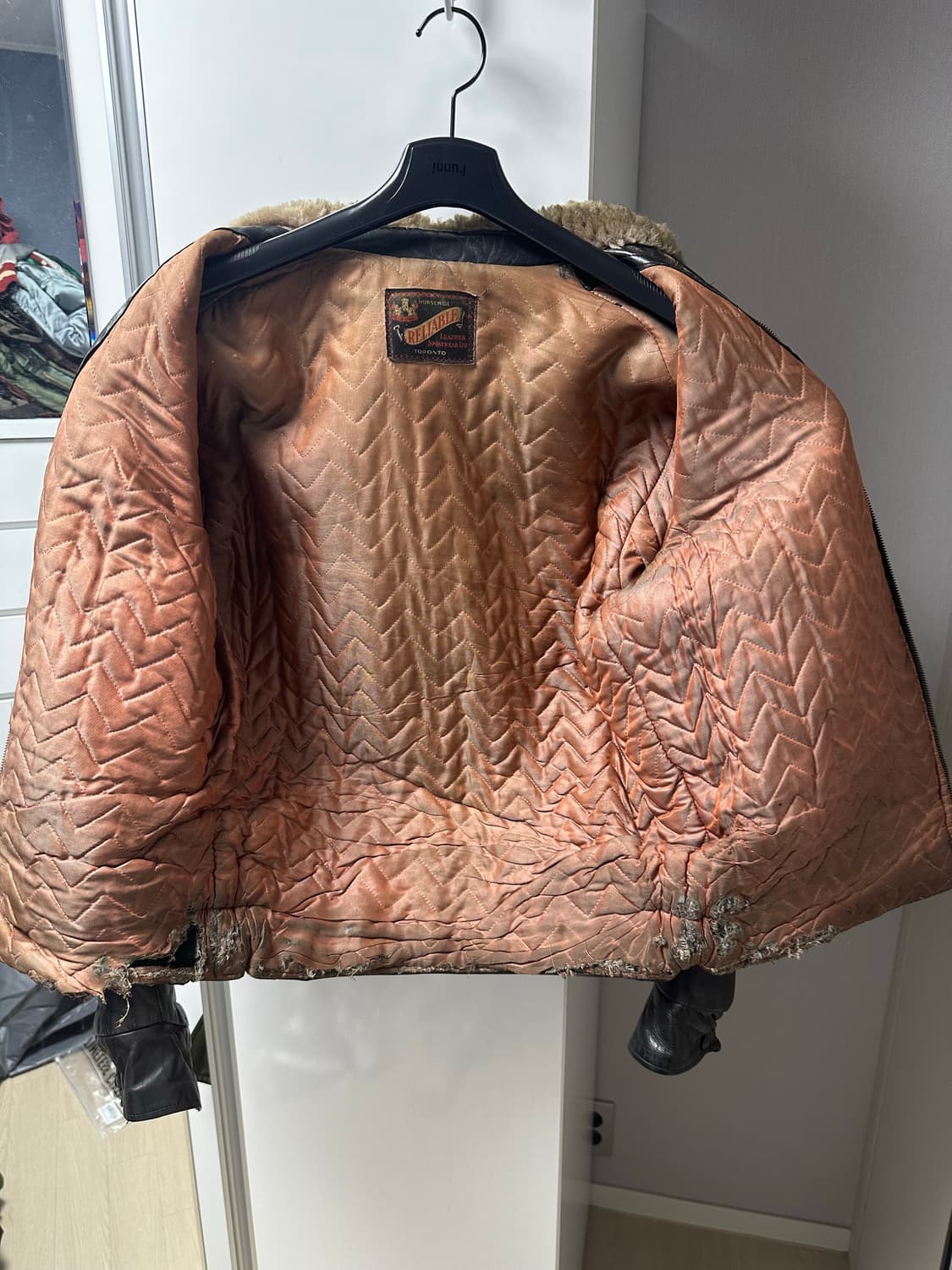 1950년 빈티지 홀스하이드 레더자켓 상품이미지3