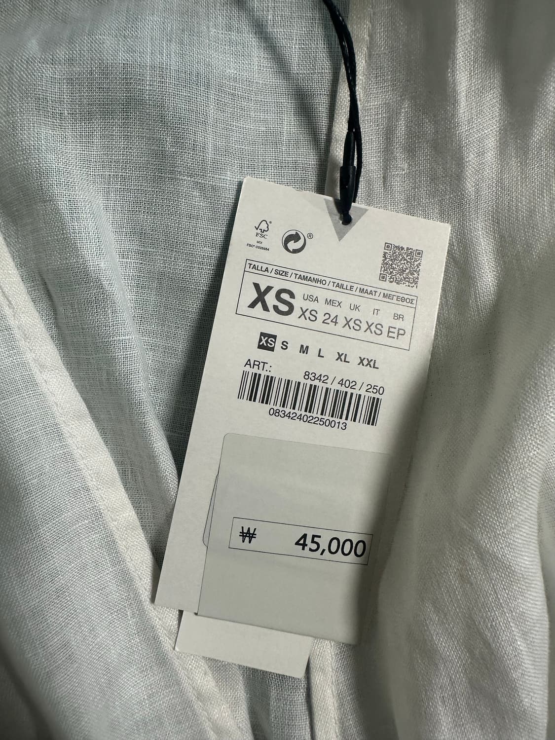 자라 린넨 블라우스 (새상품) 상품이미지2