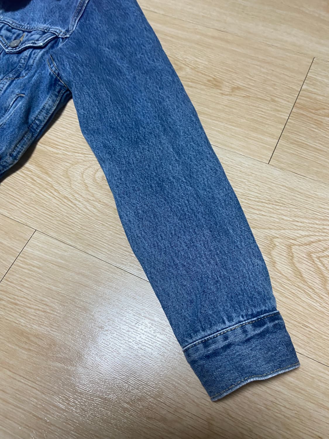 S 베트멍 리바이스 핑크 후드 크롭 데님 자켓 상품이미지2