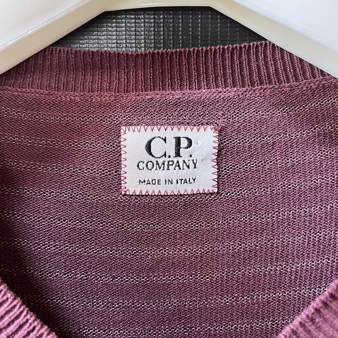 C.P.컴퍼니 00s 브이넥 코튼 니트 Made in Italy 상품이미지2