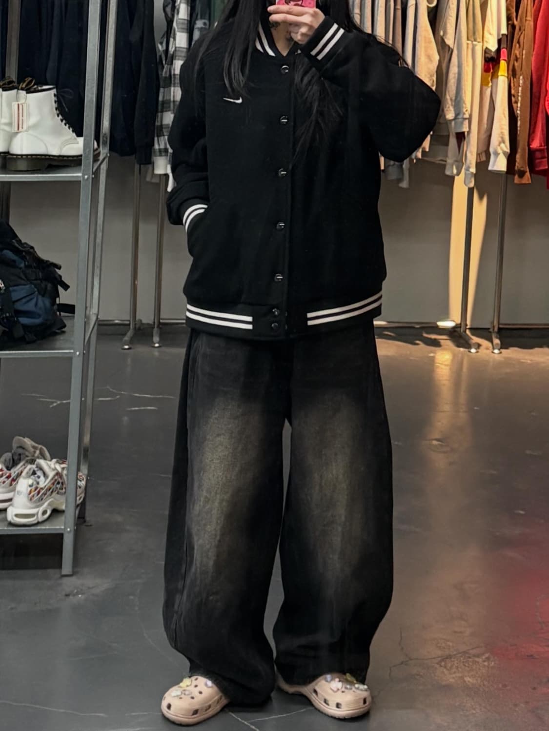 나이키 NSW 블랙 바시티자켓 A3330 상품이미지1