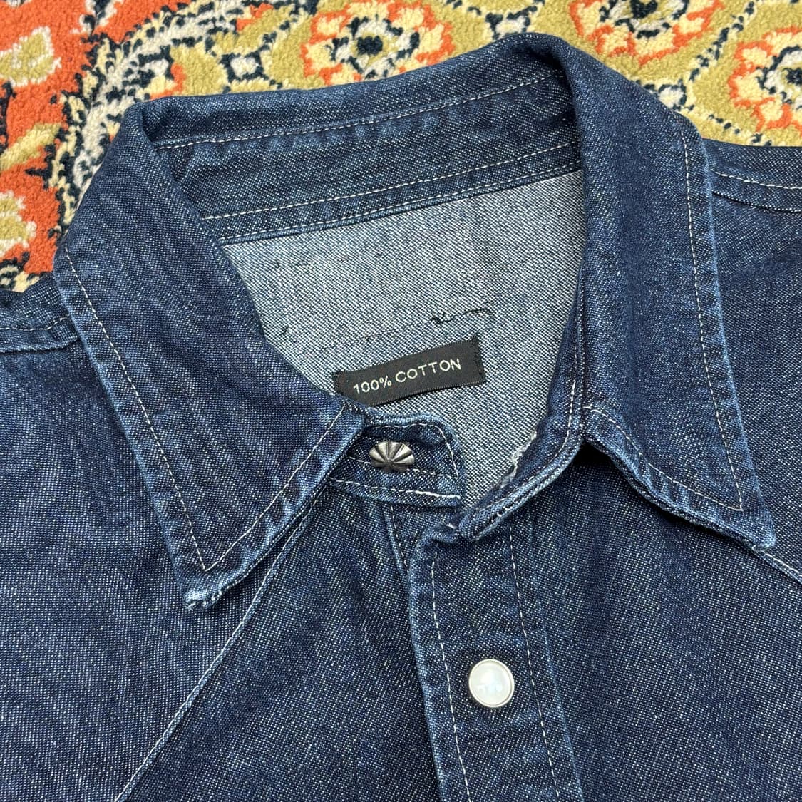 [L] 인디고 웨스턴 데님 셔츠 상품이미지4