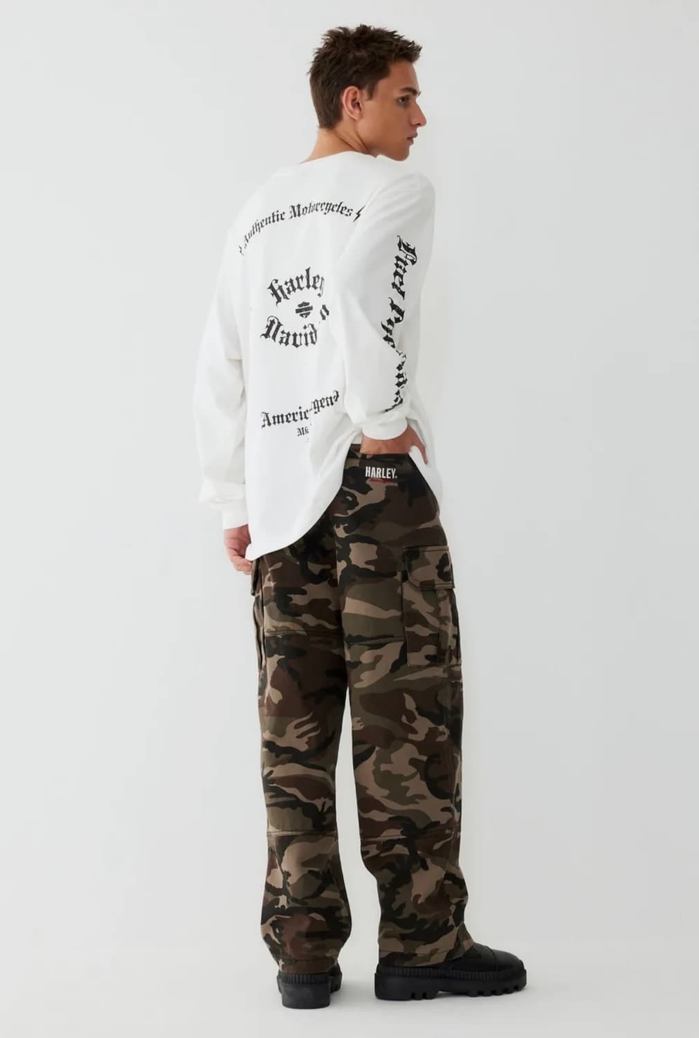 할리데이비슨 카모 밀리터리 카고팬츠 상품이미지4