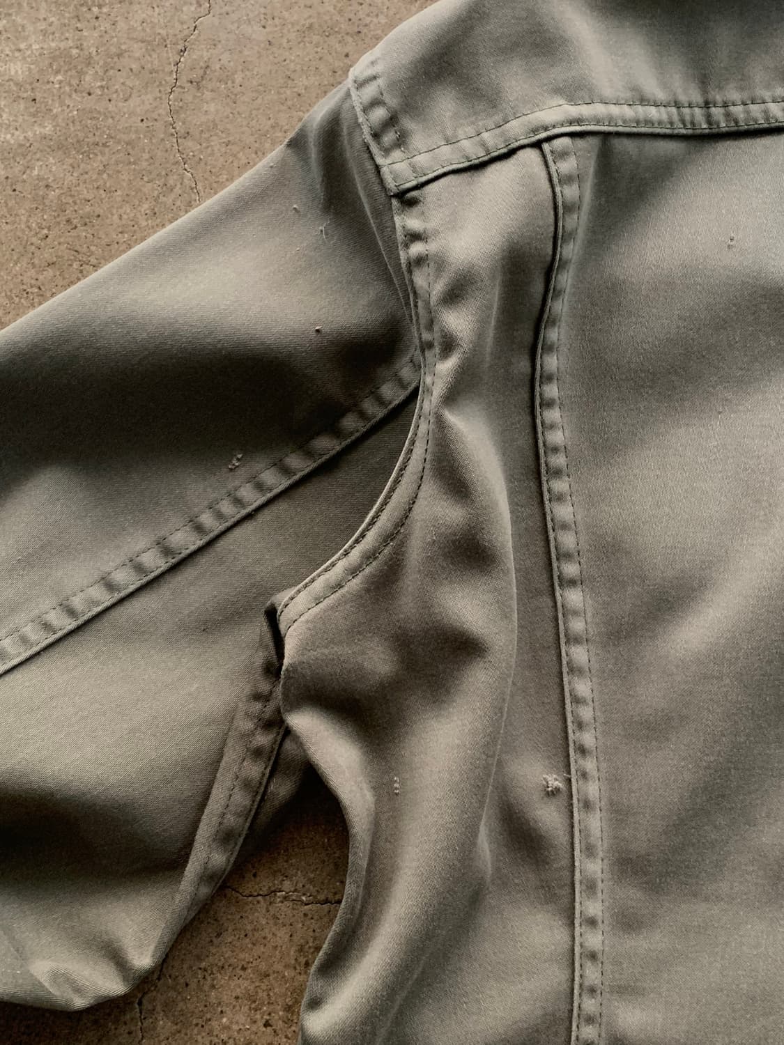 70s Lee Westerner 106-J 코튼 사틴 트러커 자켓 상품이미지8