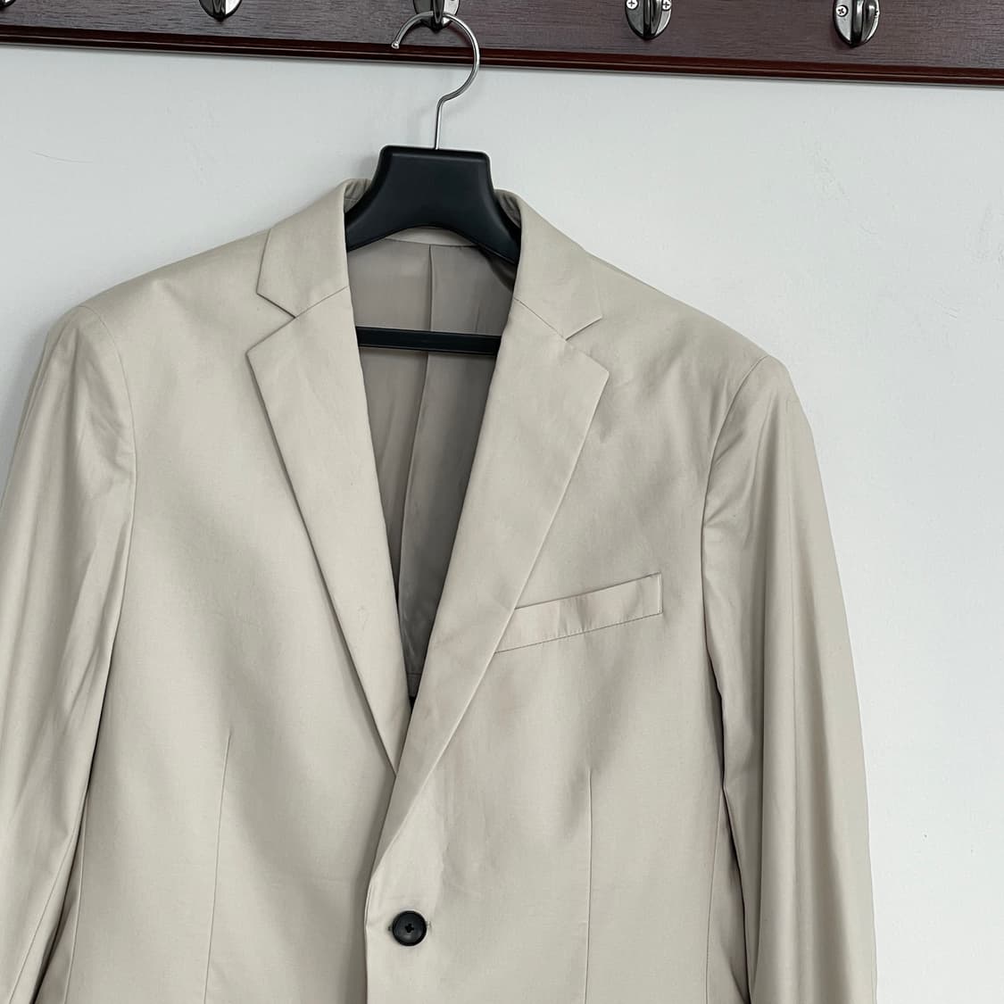 띠어리 베이지 싱글 캐쥬얼 블레이저 자켓 상품이미지3