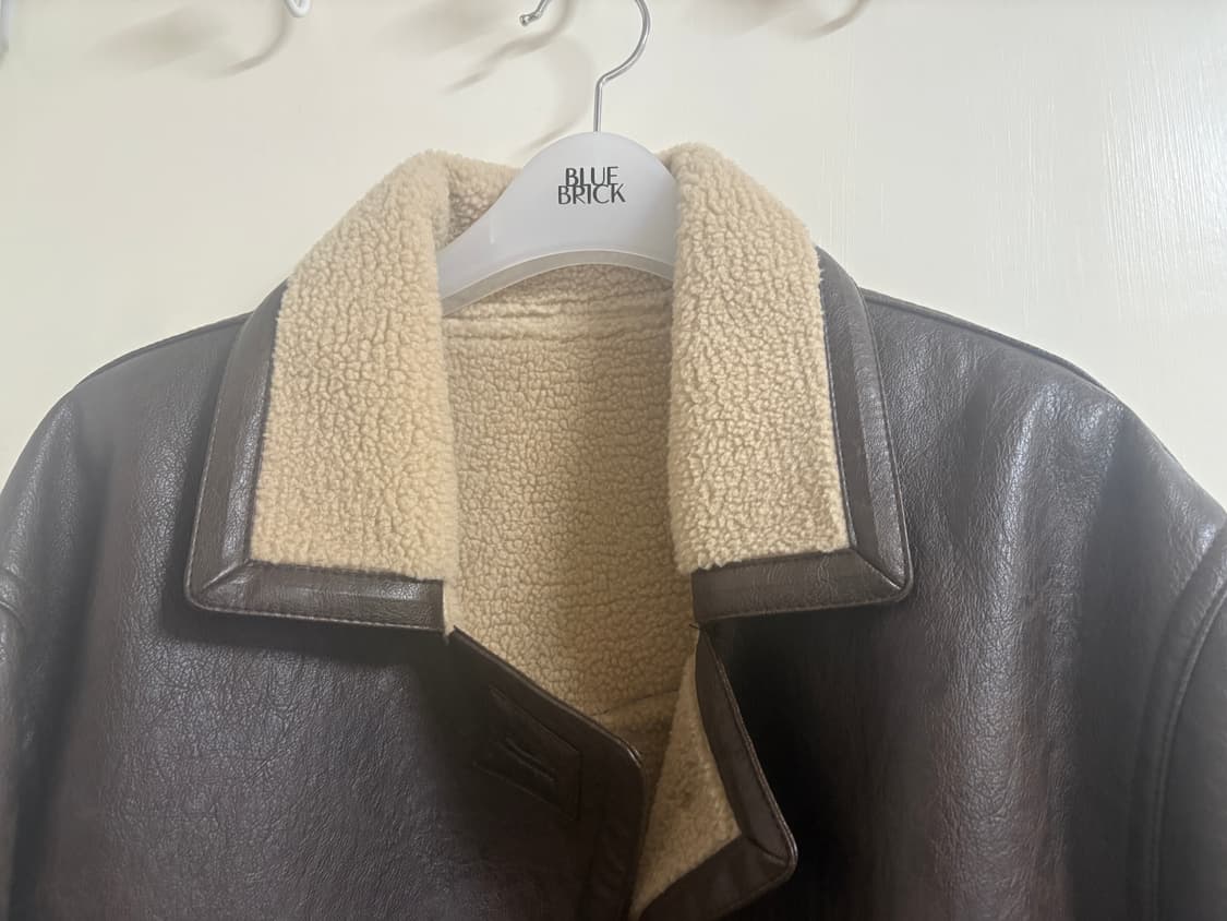 블루브릭 시어링 코트 (무스탕 자켓) 상품이미지3