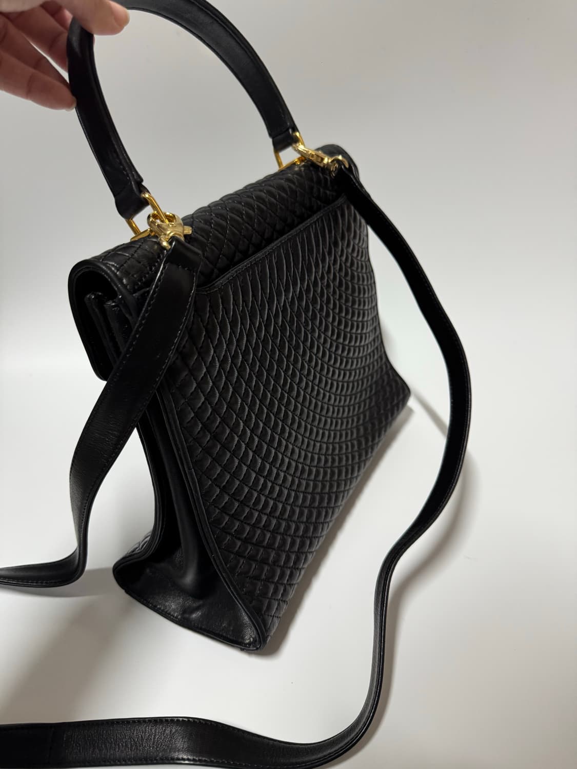 발리 퀼팅 가죽 크로스 토트백 상품이미지5