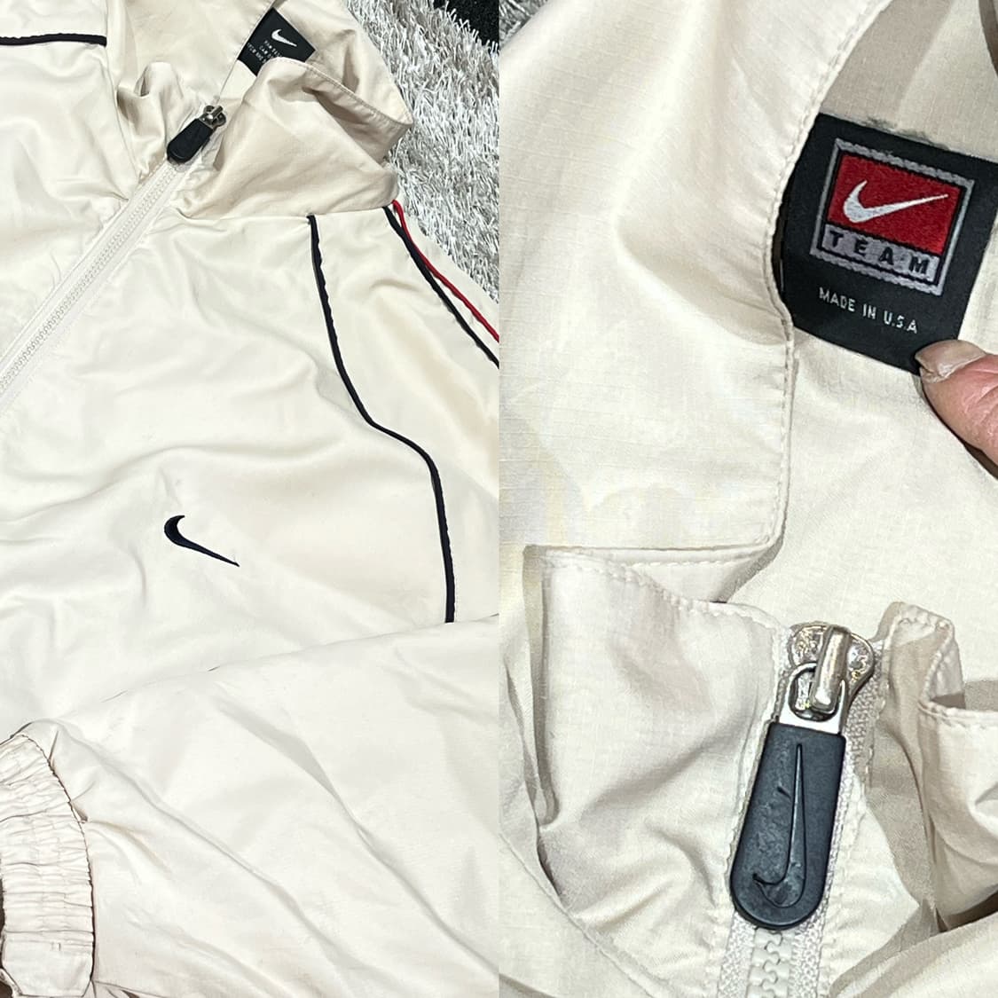 나이키 아이보리 레드블루 라인 바막 상품이미지5