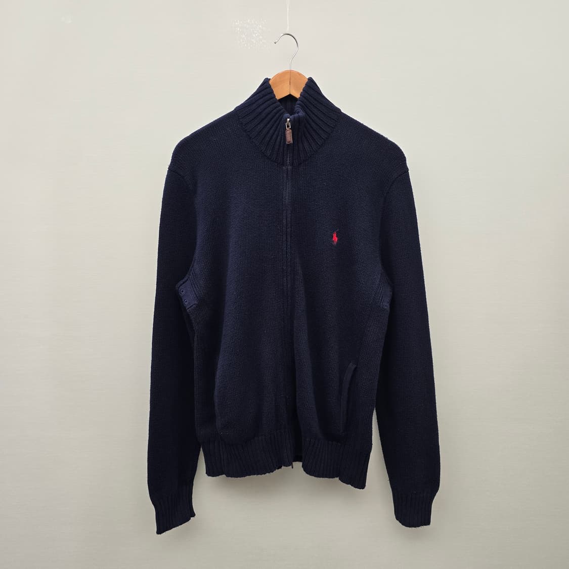 폴로 랄프로렌 네이비 니트 집업 상품이미지1