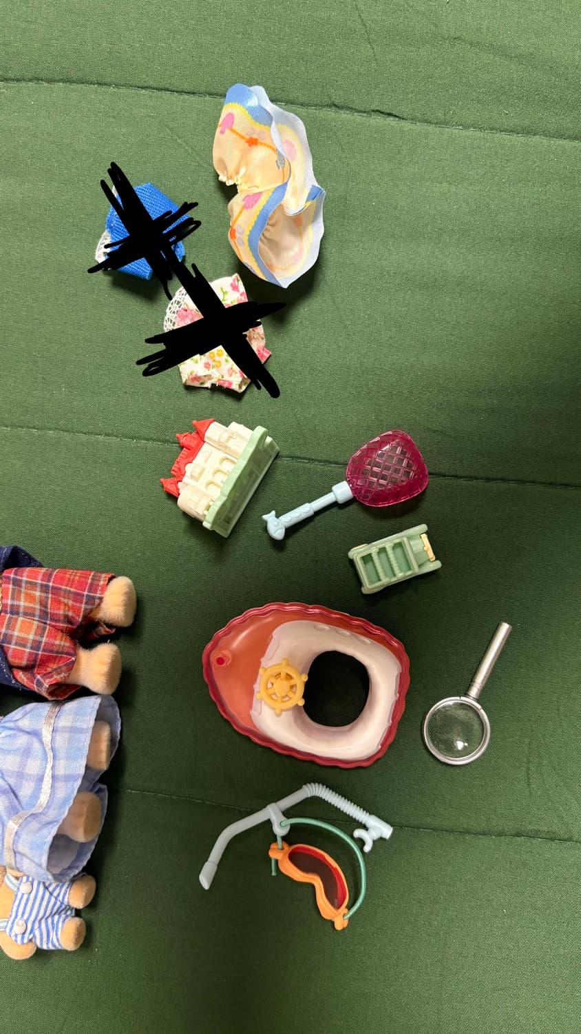 [실바니안 패밀리] 인형 옷 소품 일괄 상품이미지7