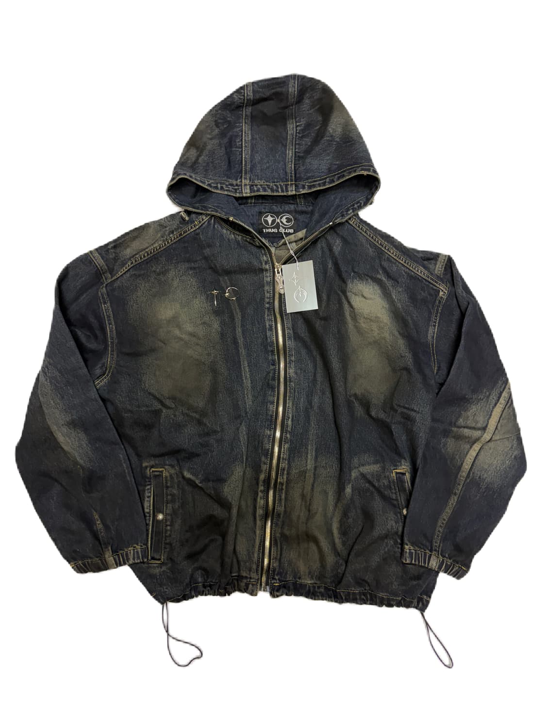 떠그클럽 데님 후드 자켓 (새상품) 상품이미지5