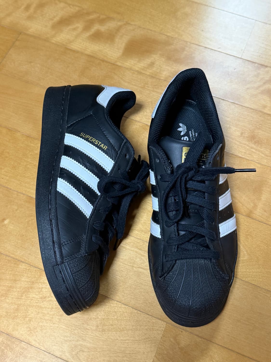 아디다스 슈퍼스타 코어 블랙 화이트 260 상품이미지1