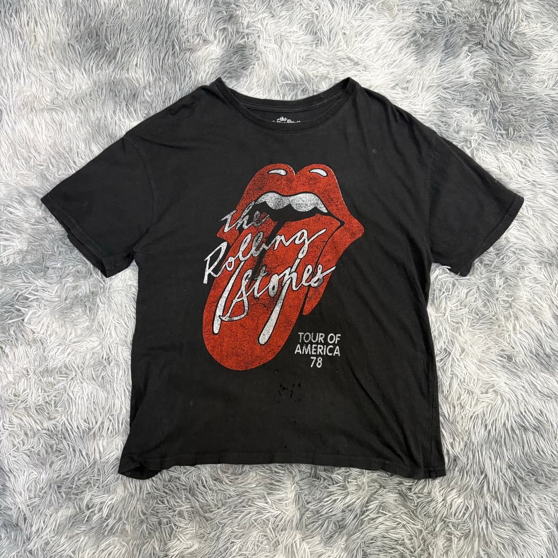 롤링스톤즈 Tour 78’ 티셔츠 Distressed 상품이미지1