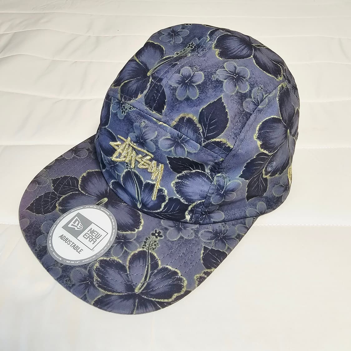 스투시 X 뉴에라 5패널 플로럴 캠프캡 모자 볼캡 스냅백 그레이쉬 퍼플 상품이미지2