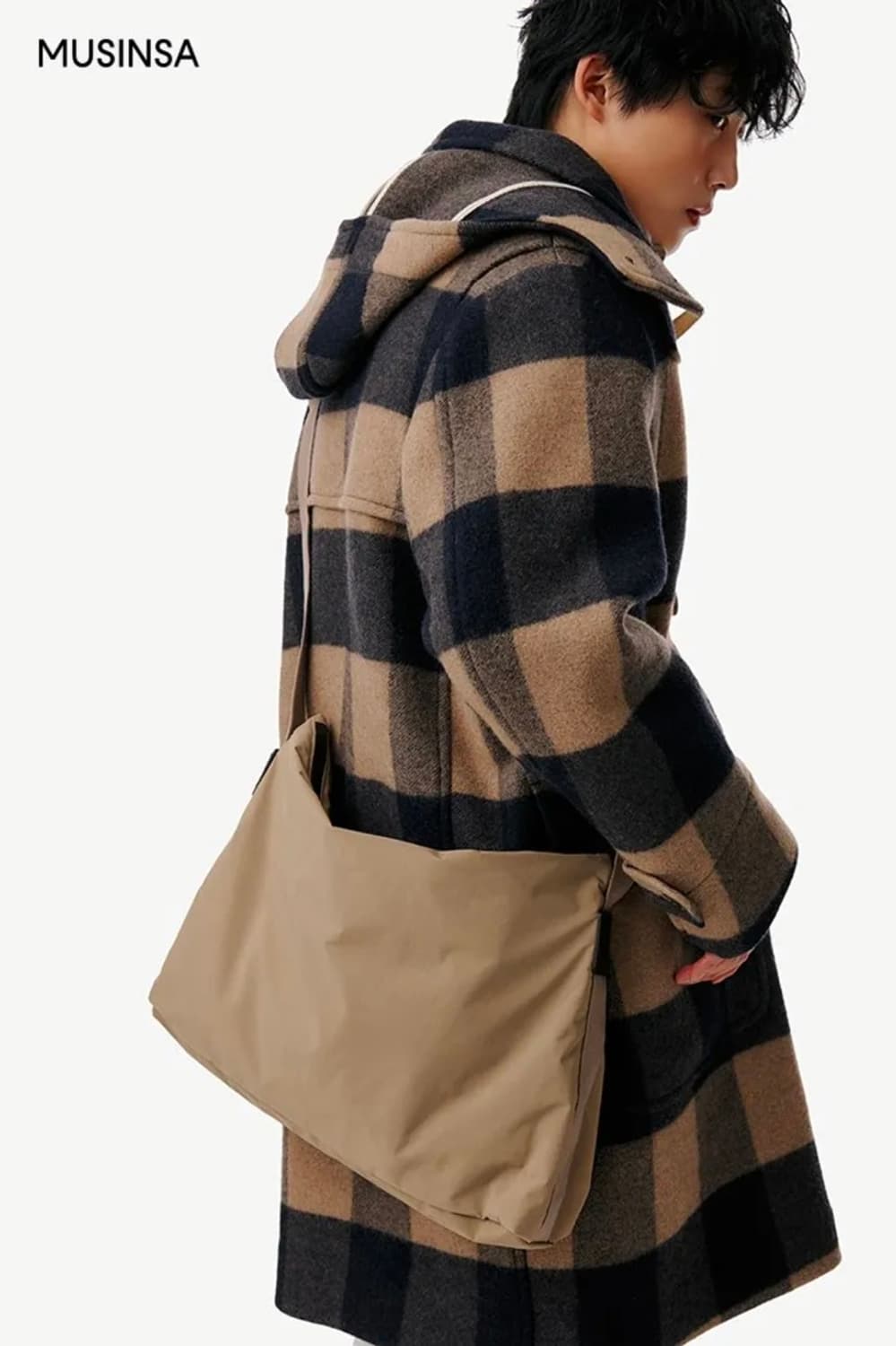 (새상품) 커스텀멜로우 체크 코트 상품이미지3