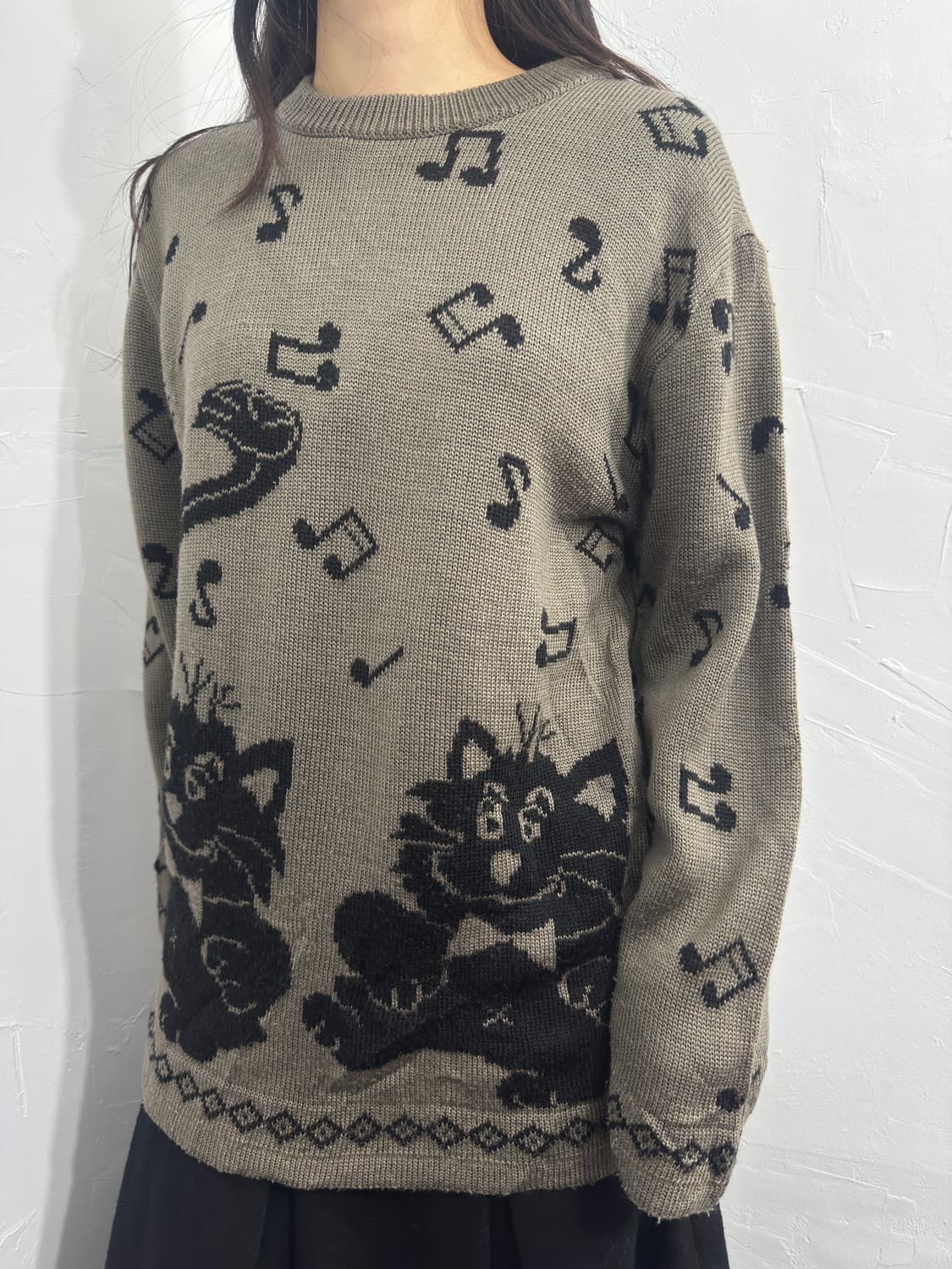 cat&music knit 상품이미지3