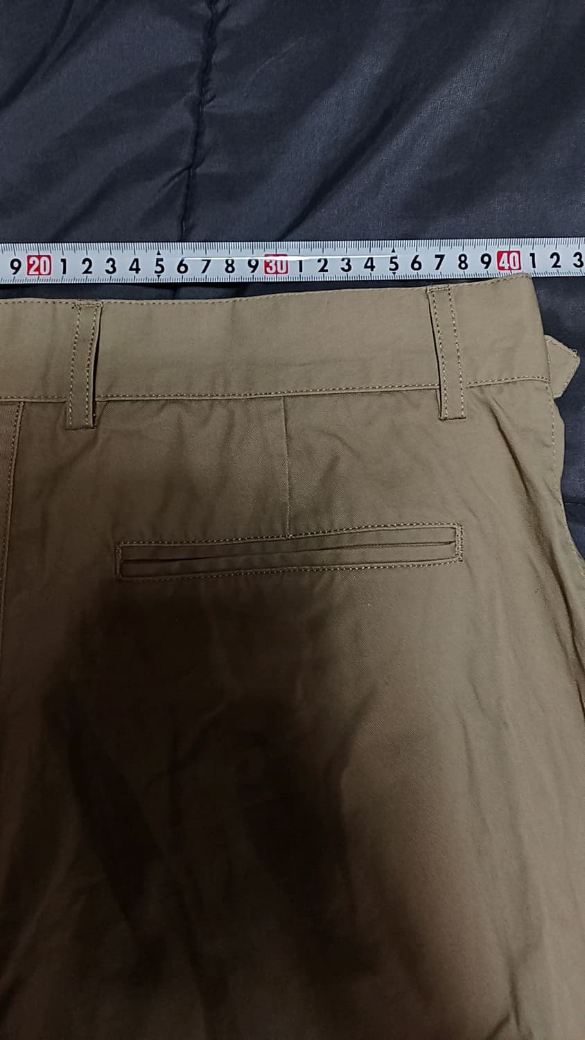 무신사 미사용 와이드면바지 31인치 기장101 상품이미지8