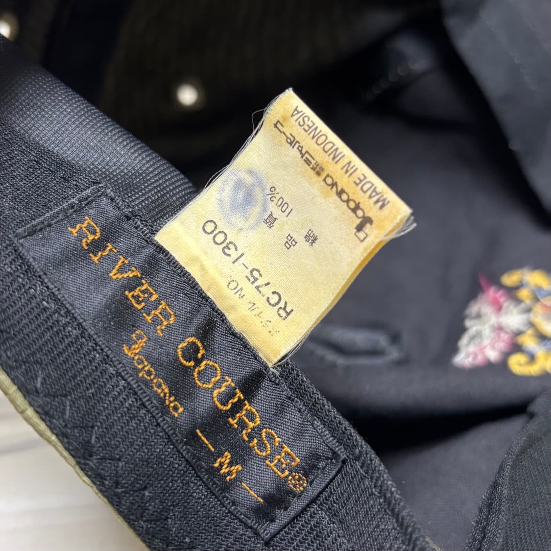 리버 코스(RIVER COURSE) 자수 로프 디테일 나일론 캡 상품이미지4