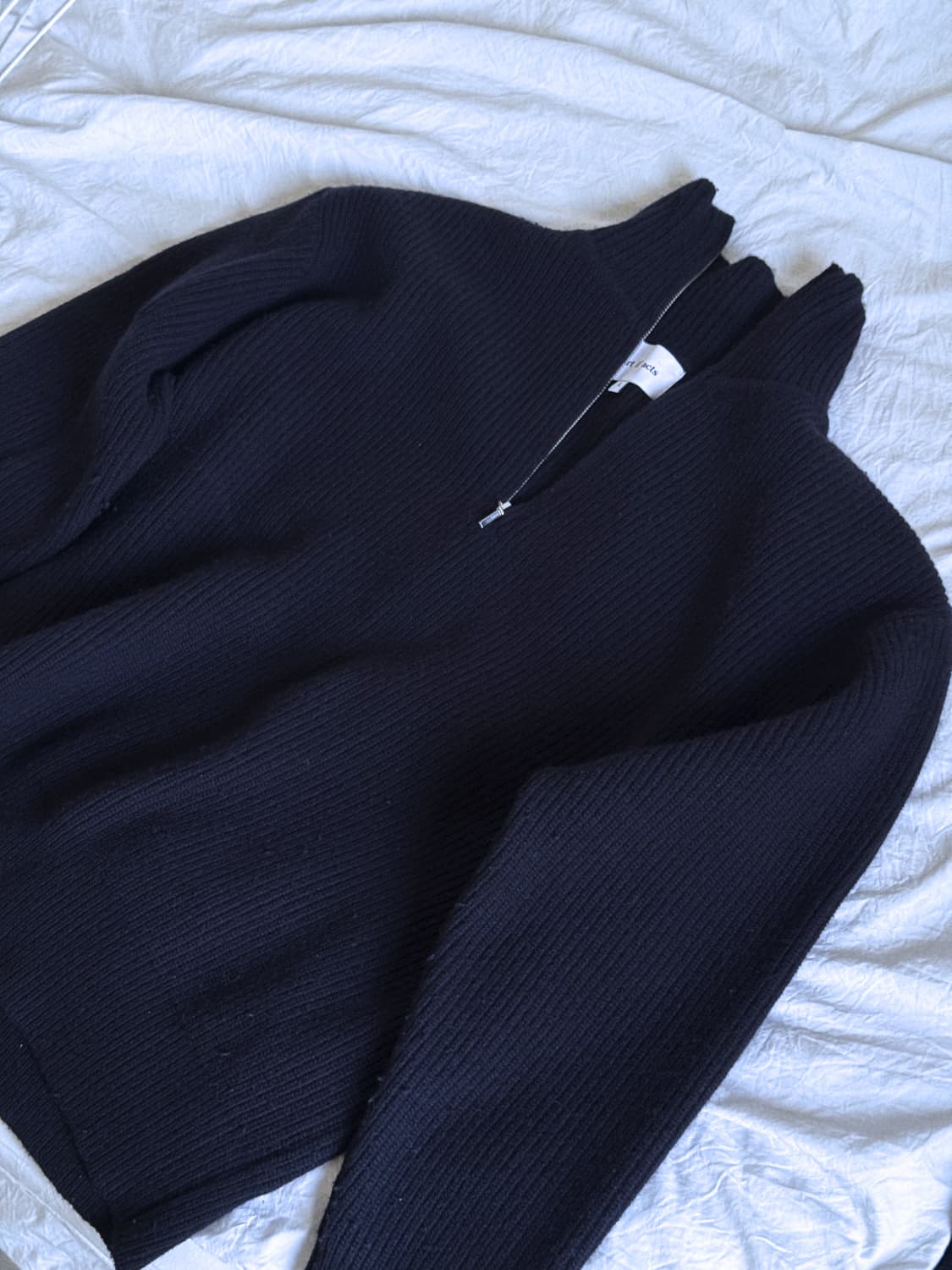 아트 이프 액츠 하프집 터틀넥 니트 상품이미지2