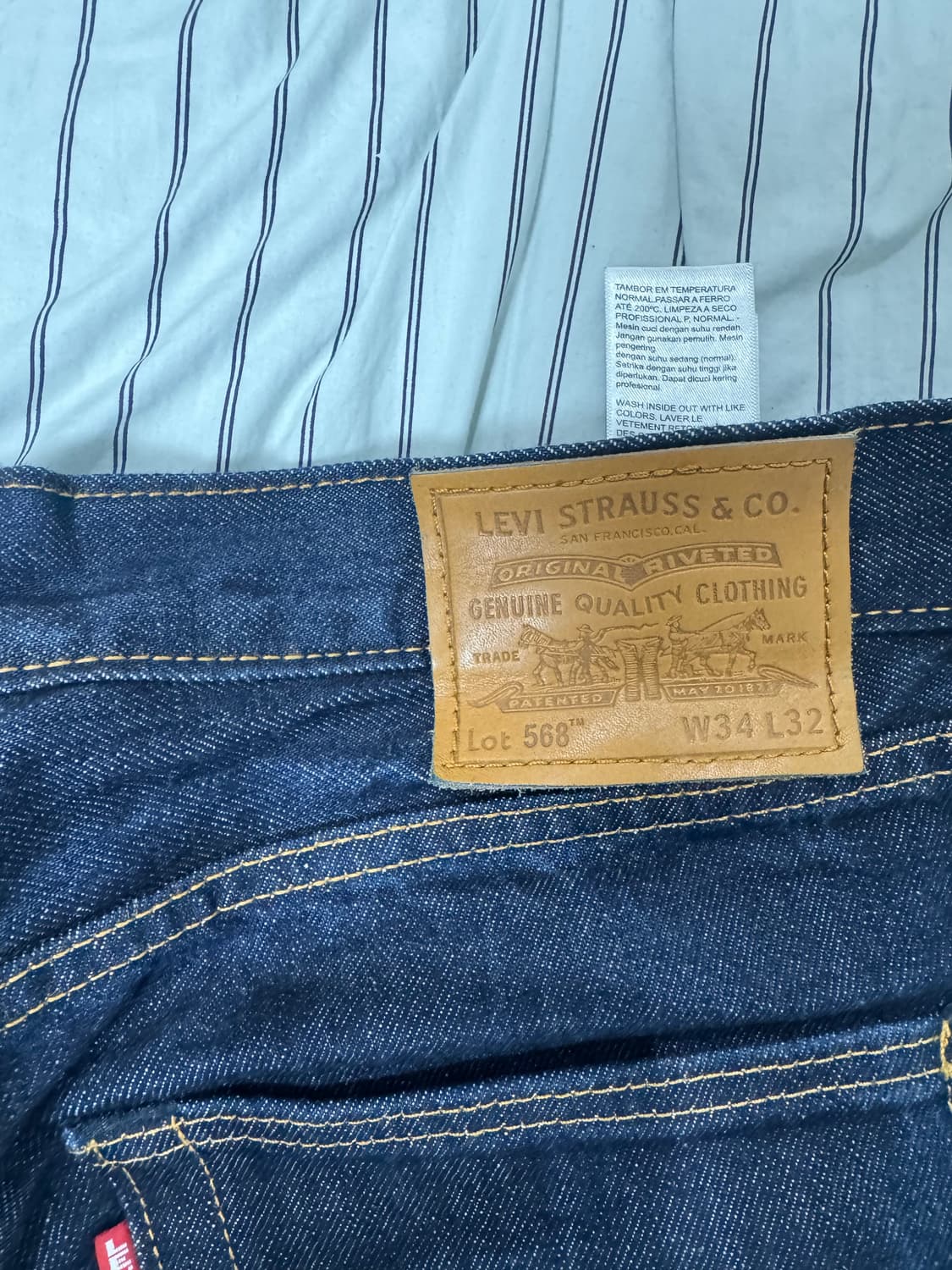 리바이스568 W34L32 상품이미지3