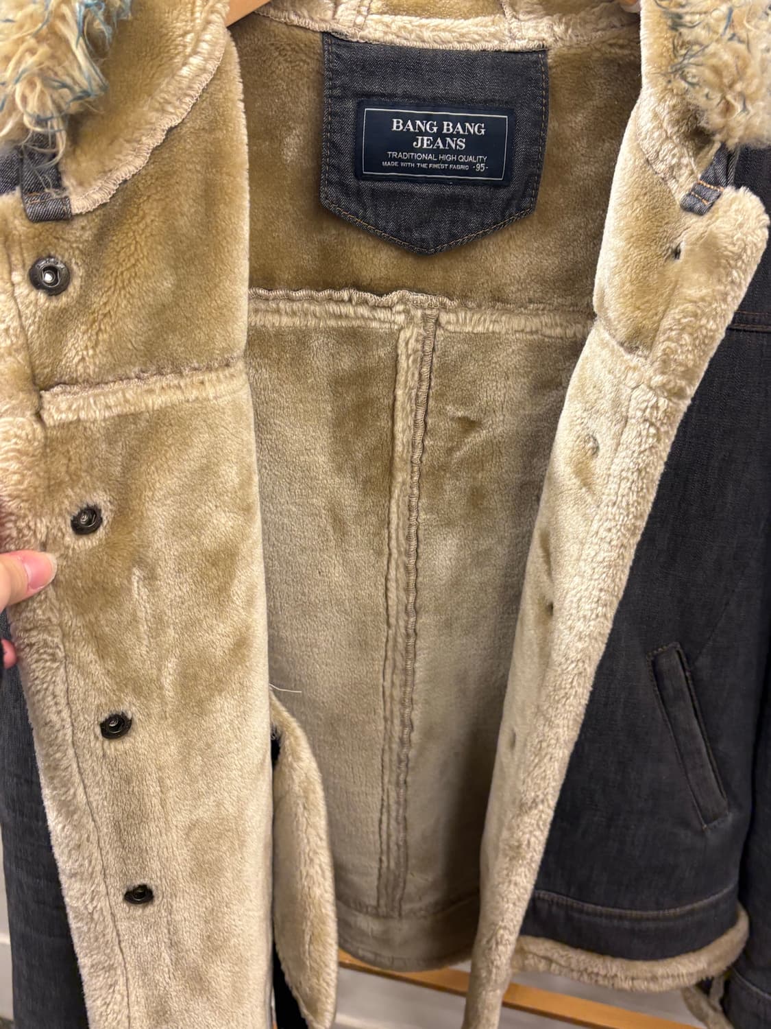 빈티지 코디세트) 빈티지 무스탕 퍼 자켓 겨울자켓 후드 퍼자켓 상품이미지5