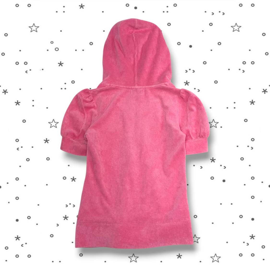 F Juicy Couture 쥬시 핑크 테리 반팔 후드집업 상품이미지5