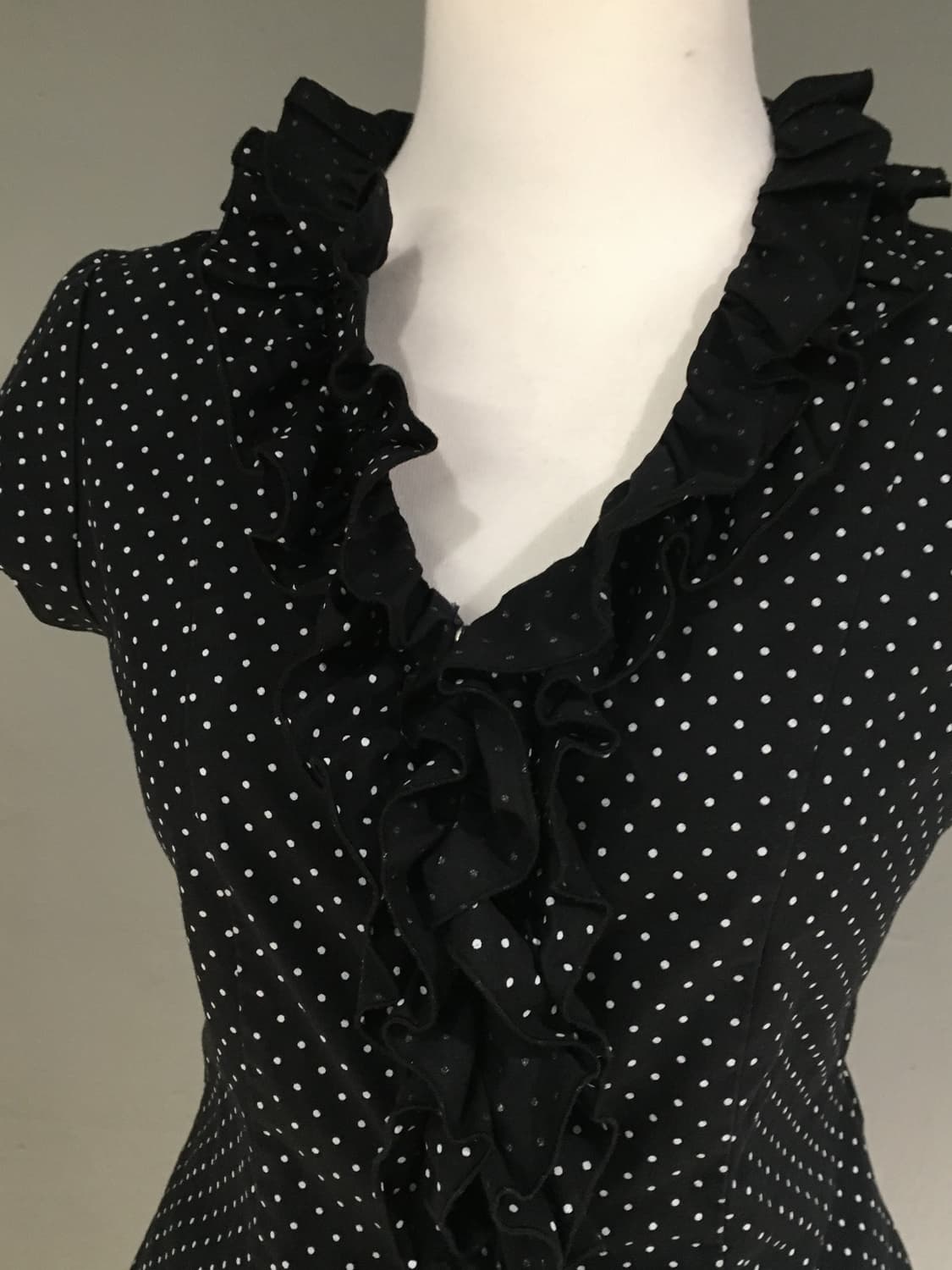 Naracamic dot pattern frill shirt 상품이미지6