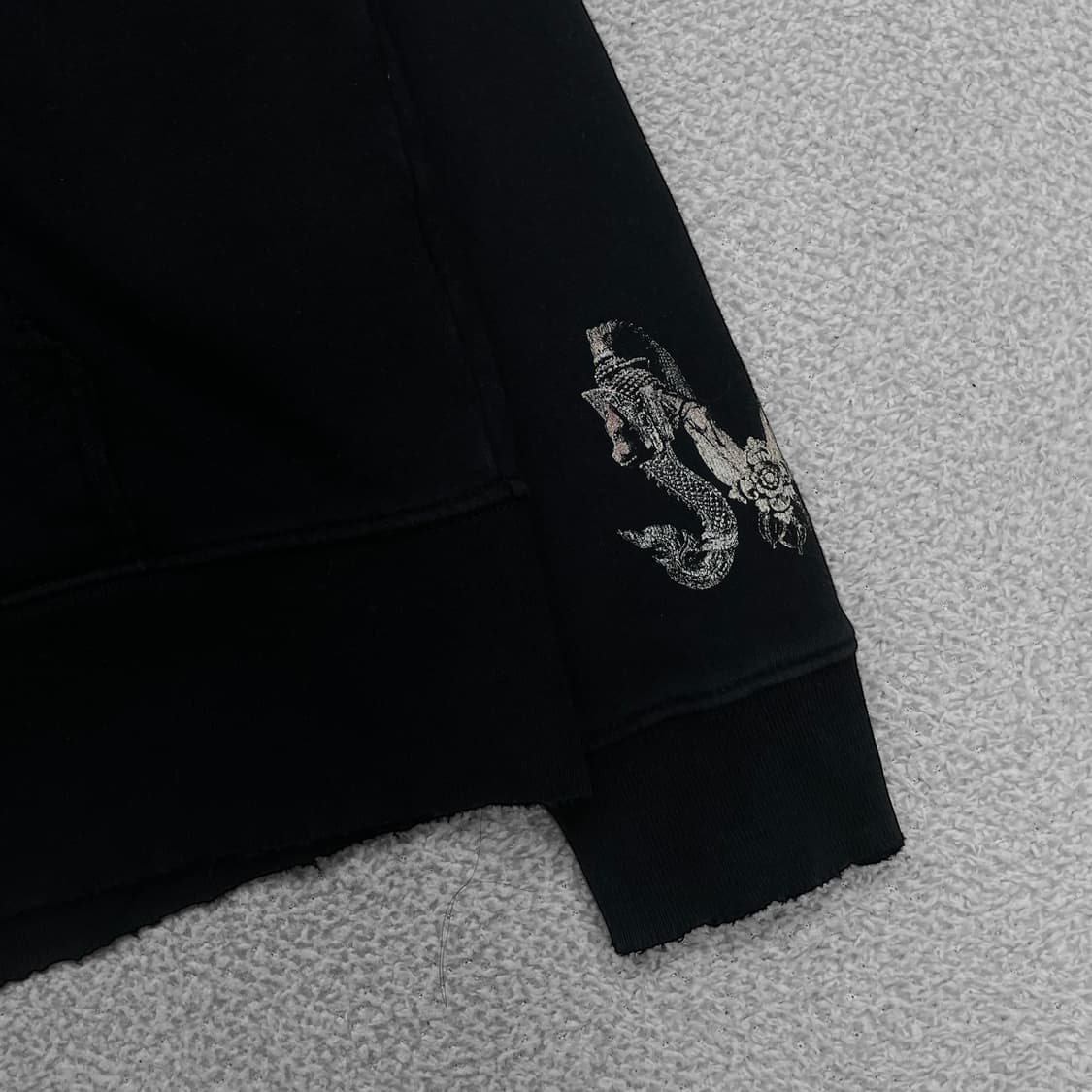 베이비메탈 Jpn 빈티지 폭스 갓 만다라 후드집업 블랙 상품이미지5