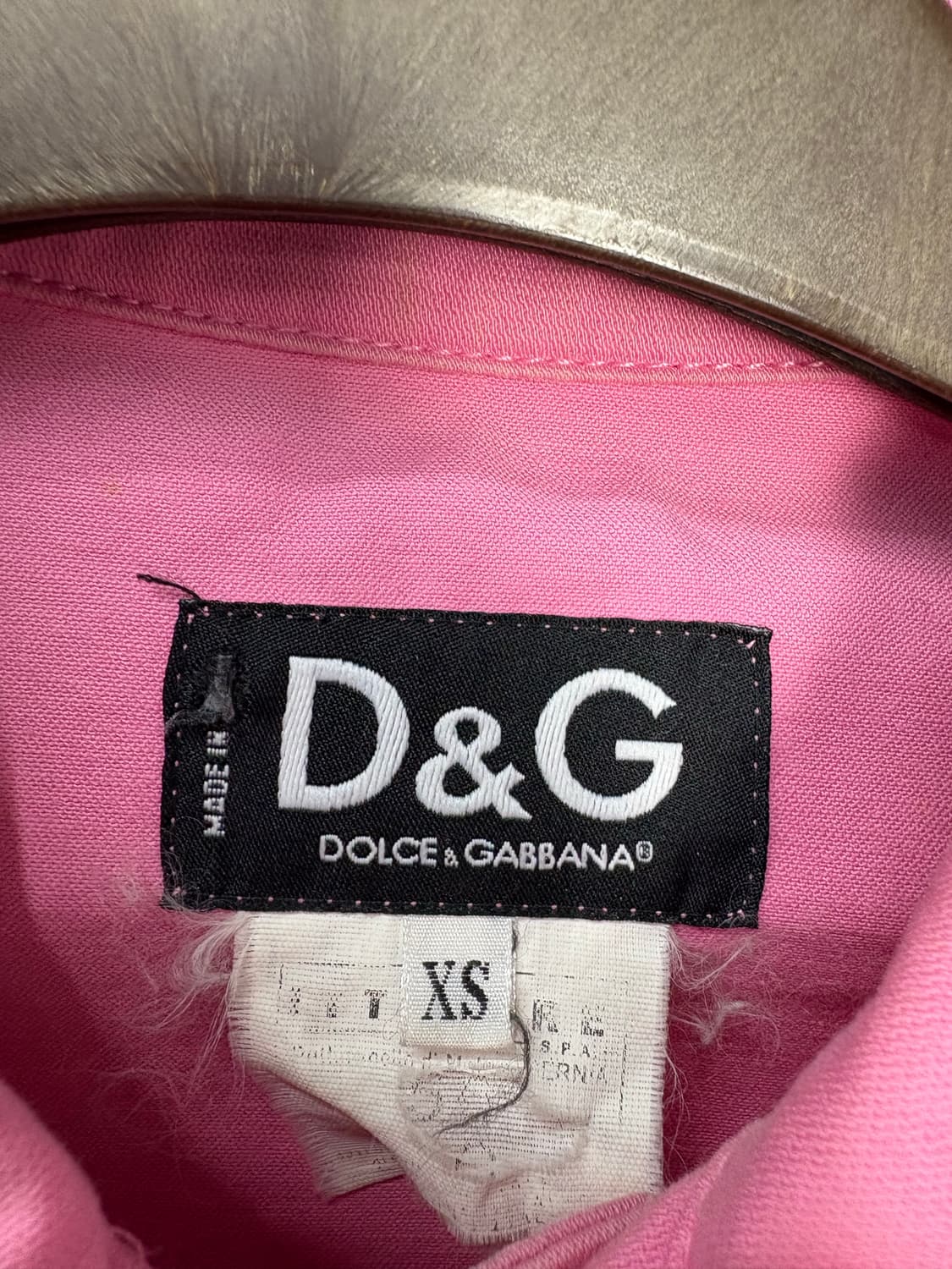 돌체앤가바나 핑크 크롭 데님 자켓 A3249 상품이미지7