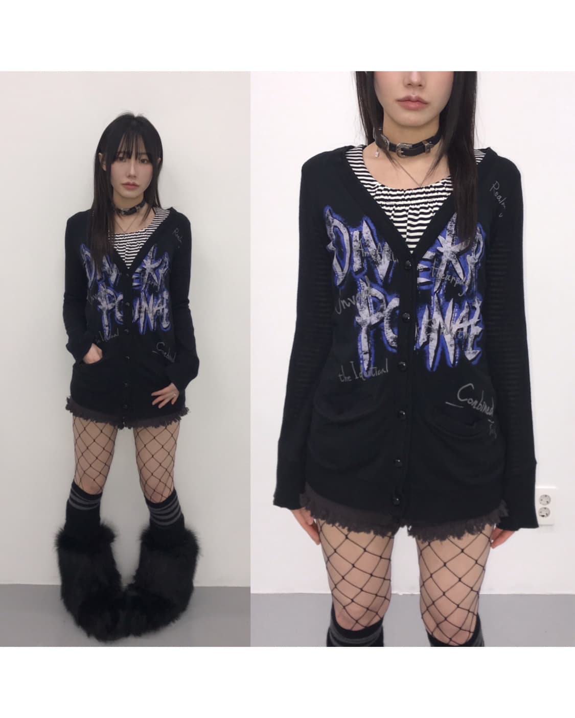 'Maison Gilfy' Y2k Graphic Slim-Fit Card 상품이미지1