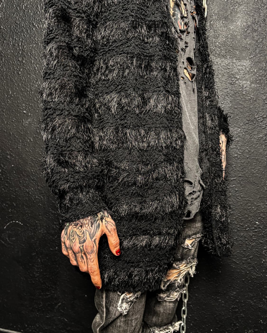 ALBUM – Shaggy Texture Long Cardigan 상품이미지5