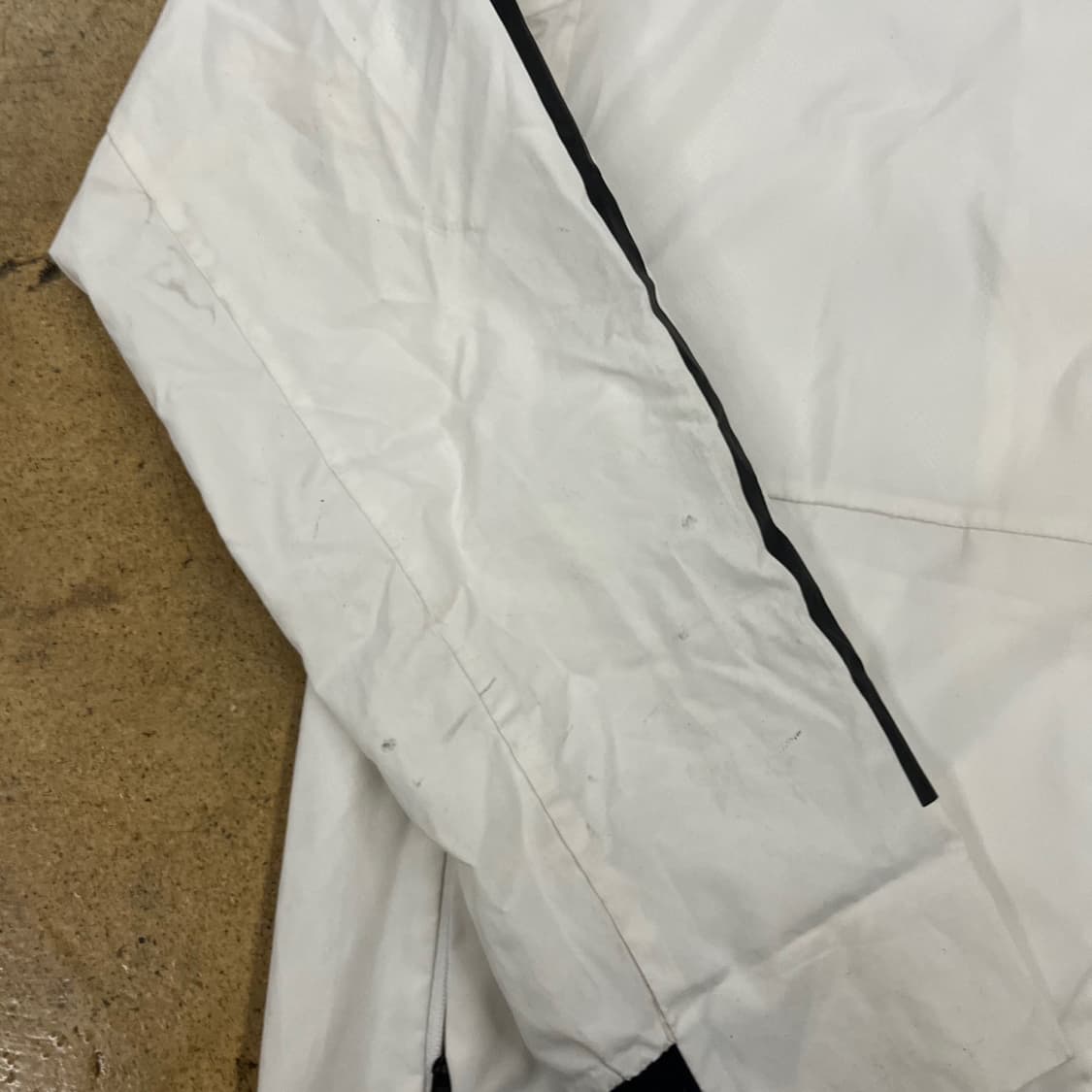 [정품/M] 아디다스 화이트 삼선 후드 바람막이 b19 상품이미지9