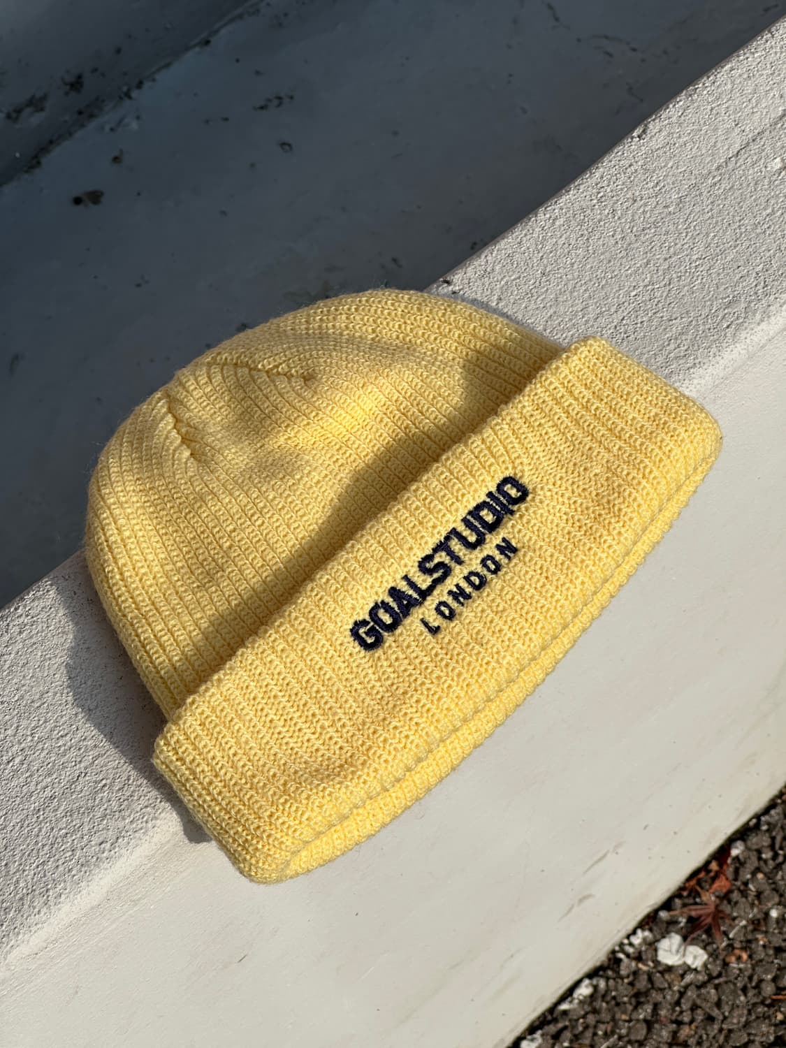 [F] 골스튜디오 로고 옐로우 비니 모자 상품이미지4