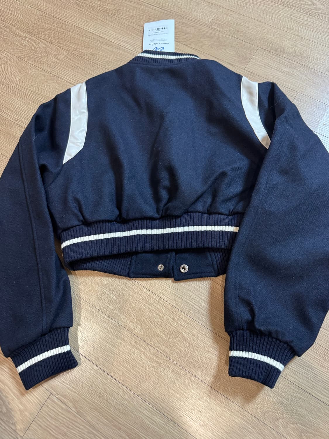 새상품 반원아뜰리에 울 바시티 자켓 상품이미지7