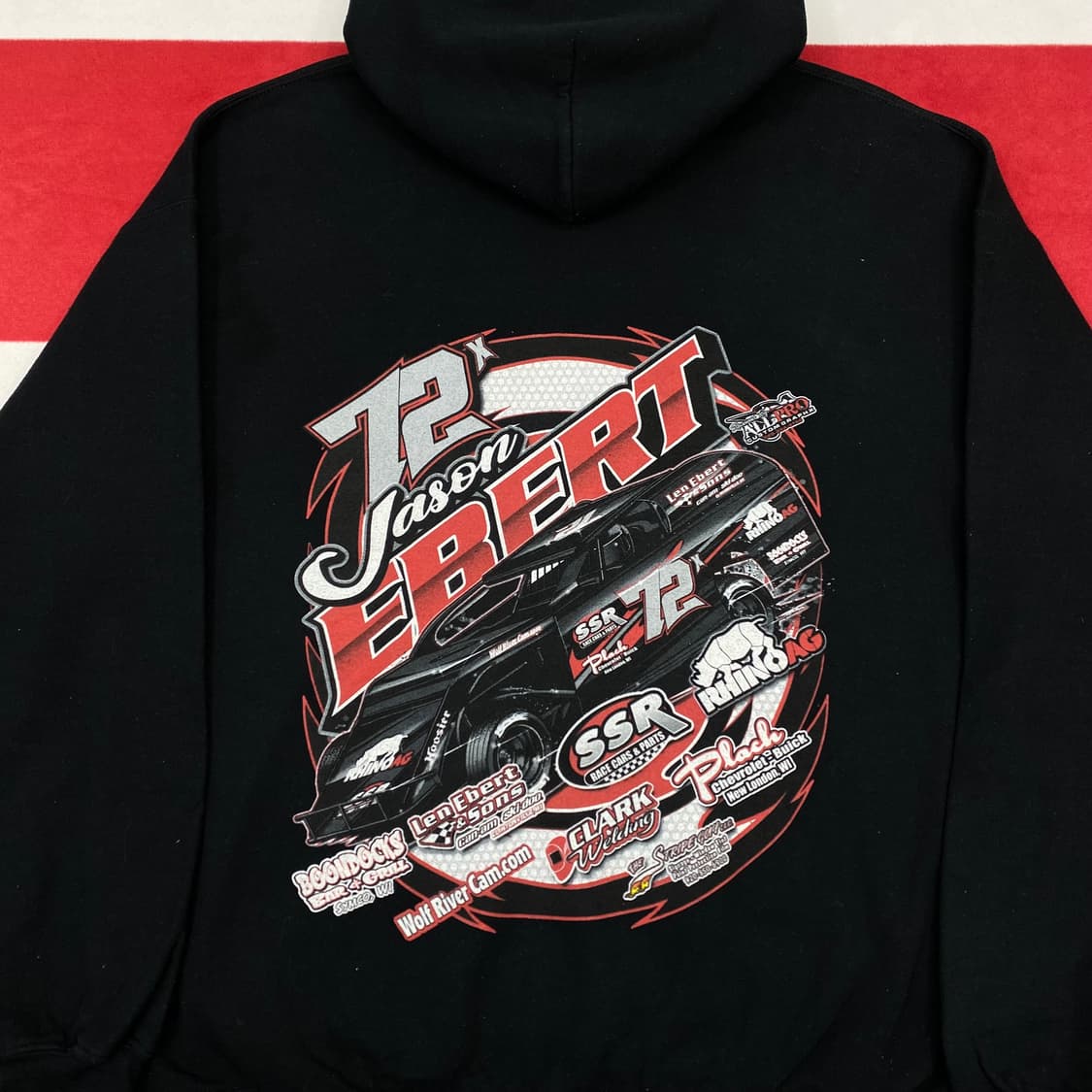 빈티지 레이싱 후드티 L 상품이미지5