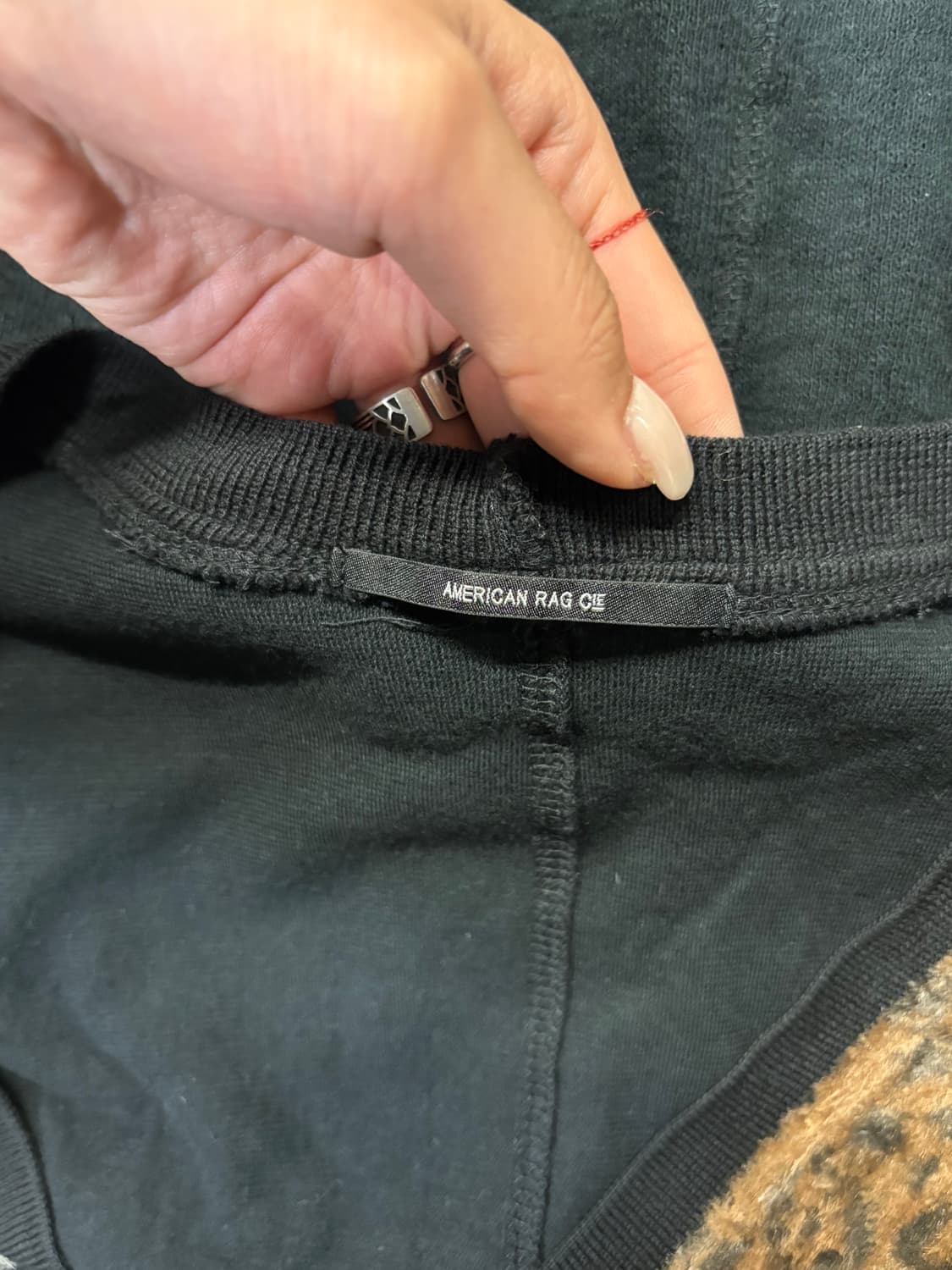 AMERICAN RAG leopard knit cardigan  상품이미지7